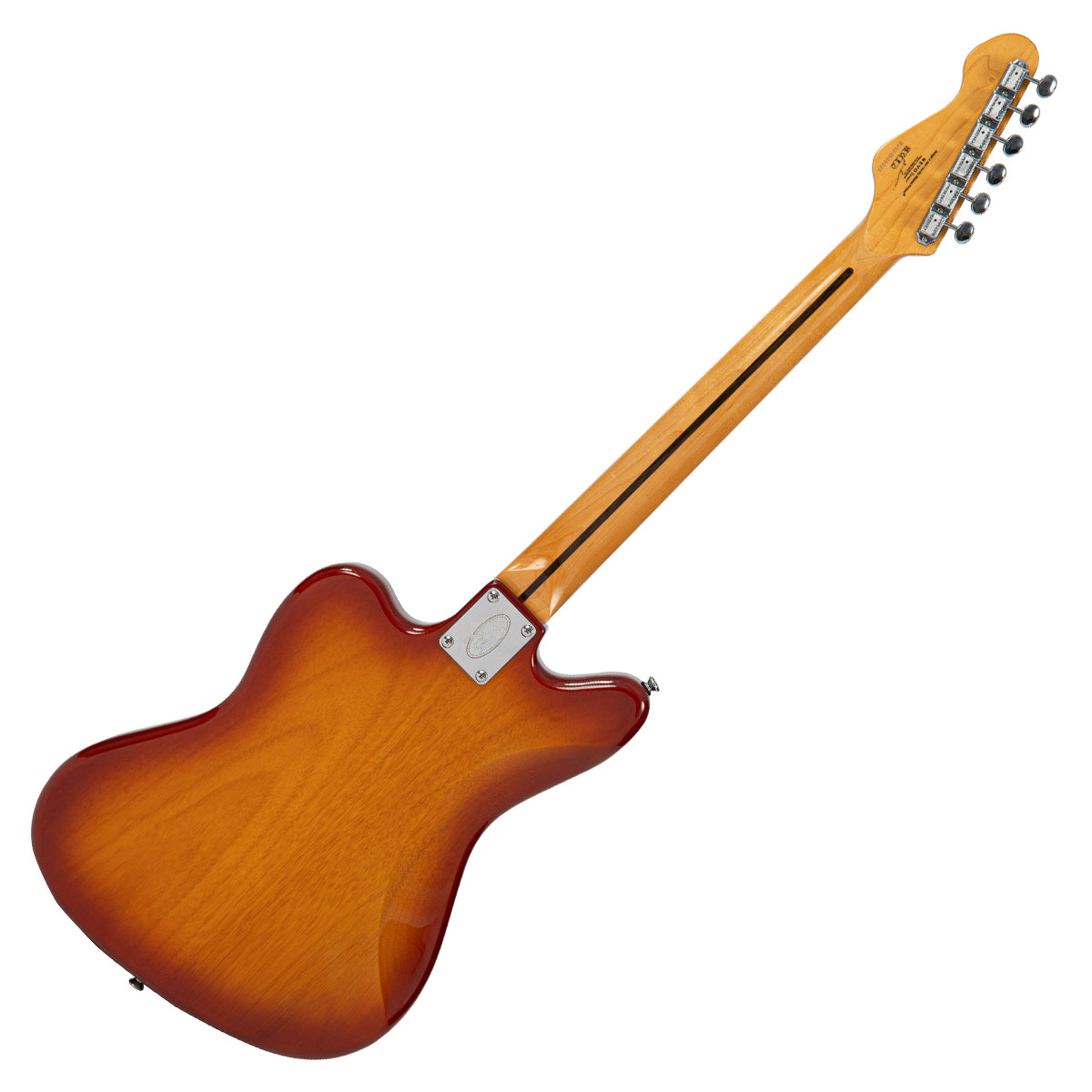 Vintage REVO Series 'Surfmaster 90' Electric Guitar ~ Amberburst  VRS659AB, Electric Guitar for sale at Richards Guitars.