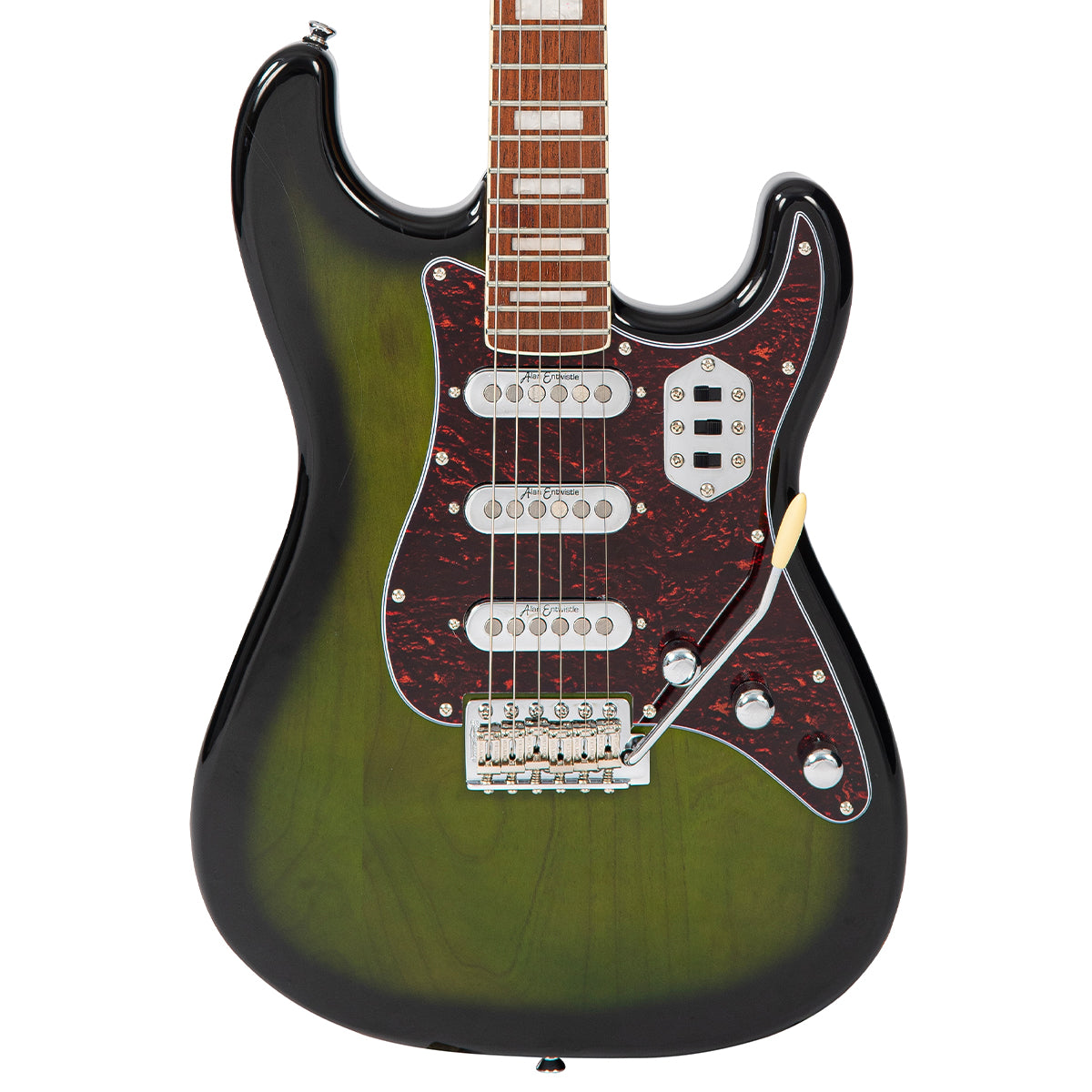 Vintage REVO Series 'Deluxe' Guitar ~ Greenburst  VRX6GB, Electric Guitar for sale at Richards Guitars.