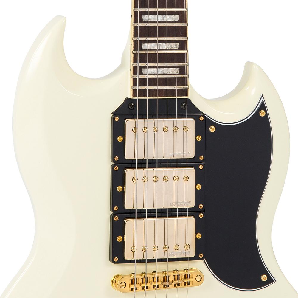 Vintage VS63 ReIssued Electric Guitar ~ Vintage White, Electric Guitar for sale at Richards Guitars.