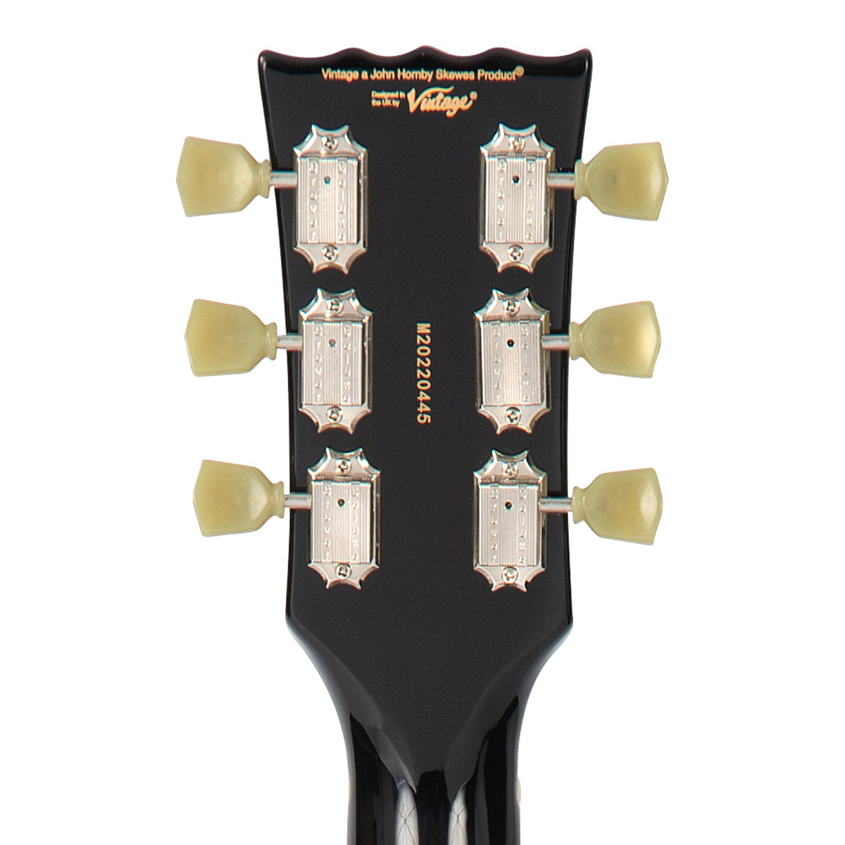 Vintage VSA500P ReIssued Semi Acoustic Guitar ~ Boulevard Black, Electric Guitar for sale at Richards Guitars.