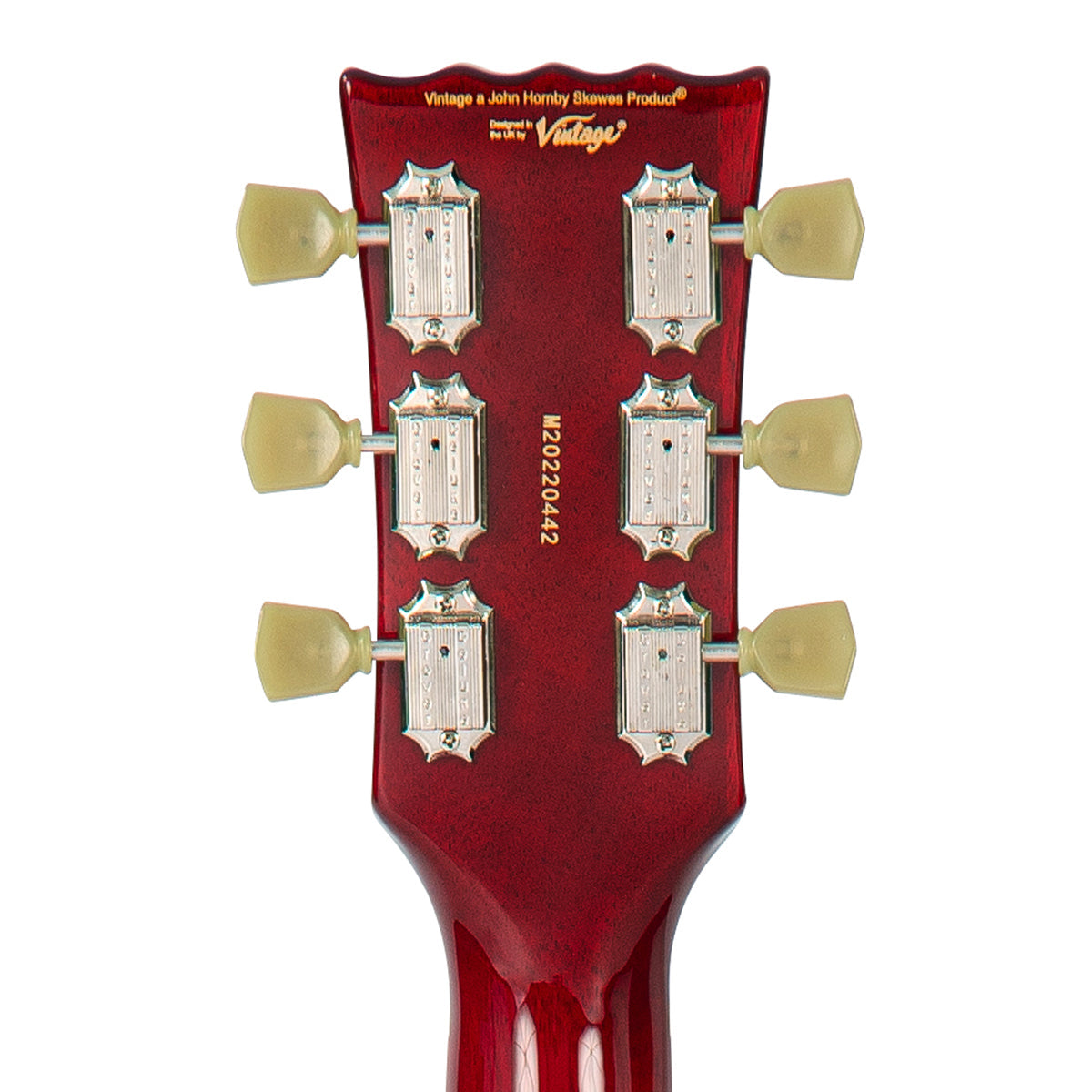 Vintage VSA500P ReIssued Semi Acoustic Guitar ~ Cherry Red, Electric Guitar for sale at Richards Guitars.