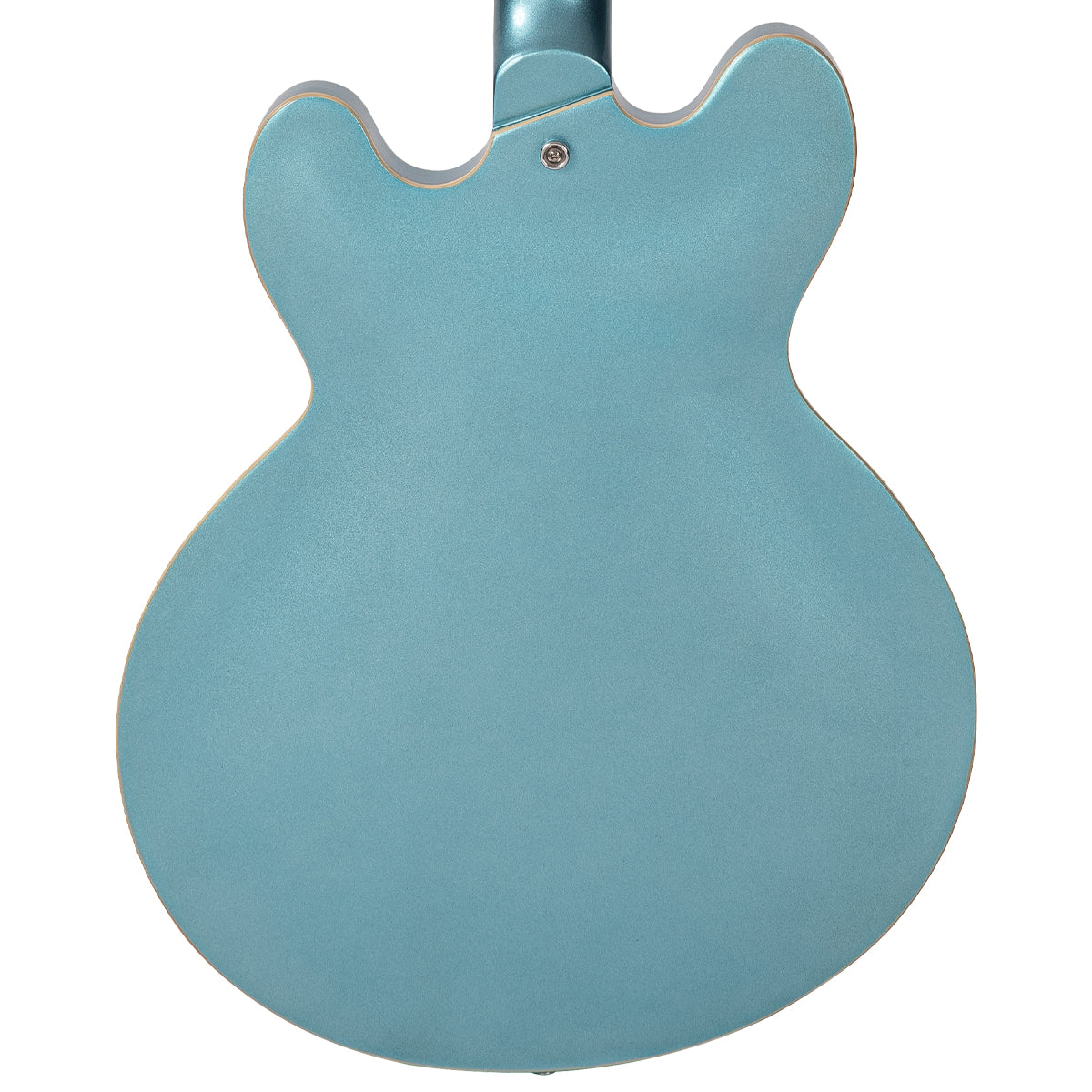 Vintage VSA550 ReIssued Semi Acoustic Guitar ~ Gun Hill Blue, Electric Guitar for sale at Richards Guitars.