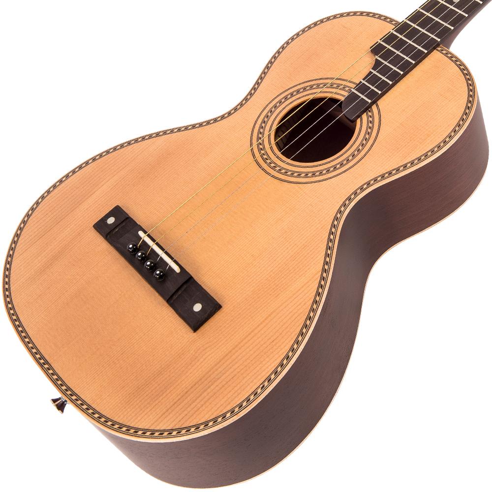 Vintage VTE800N 'Viaten' Paul Brett Acoustic Tenor Guitar ~ Natural, Acoustic Guitar for sale at Richards Guitars.