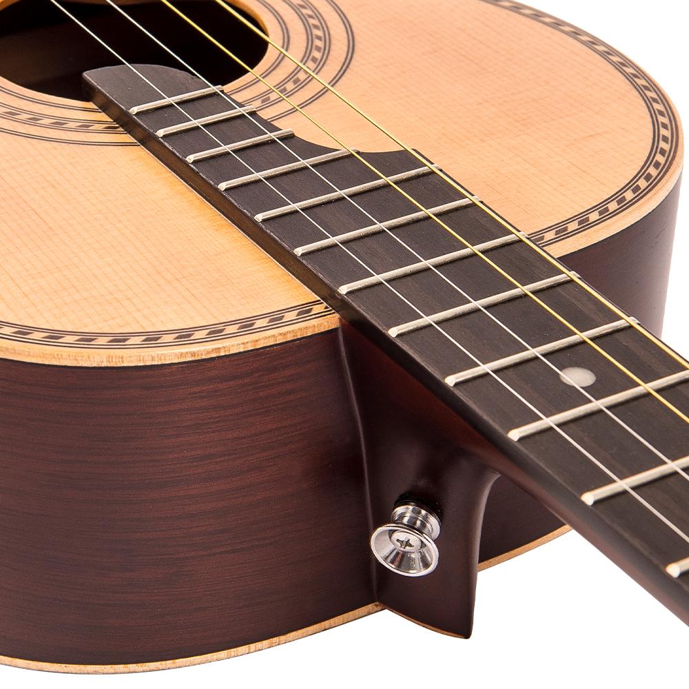 Vintage VTE800N 'Viaten' Paul Brett Acoustic Tenor Guitar ~ Natural, Acoustic Guitar for sale at Richards Guitars.