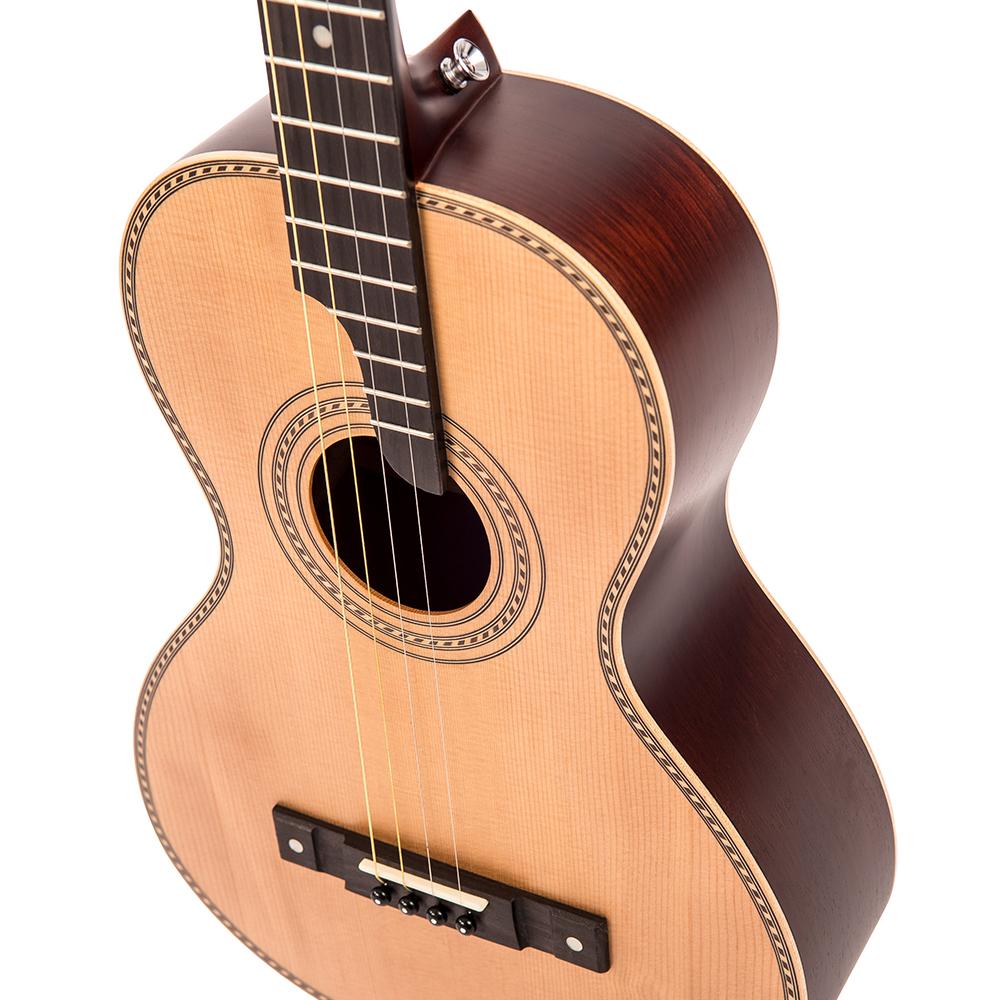 Vintage VTE800N 'Viaten' Paul Brett Acoustic Tenor Guitar ~ Natural, Acoustic Guitar for sale at Richards Guitars.