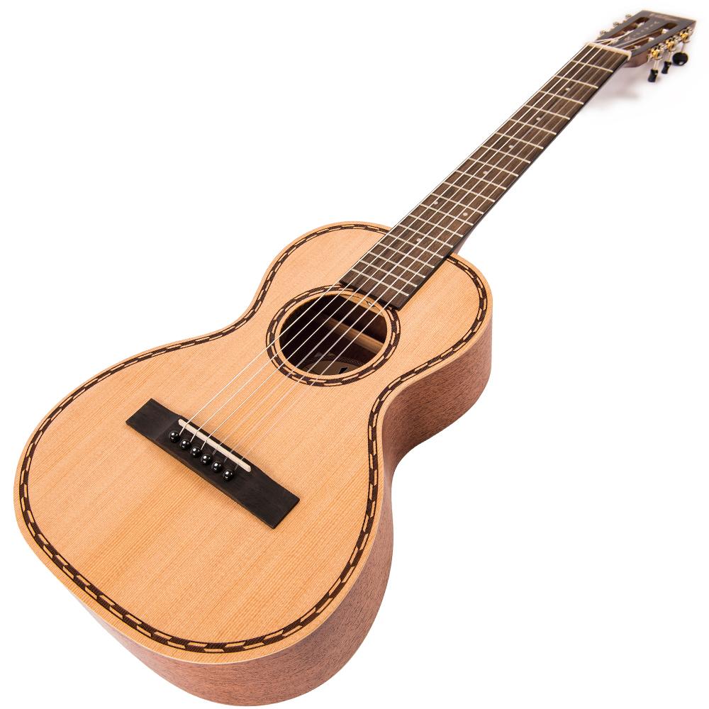 Vintage VTR800VC 'Viator' Paul Brett Acoustic Travel Guitar ~ Nylon Strung ~ Natural, Acoustic Guitar for sale at Richards Guitars.