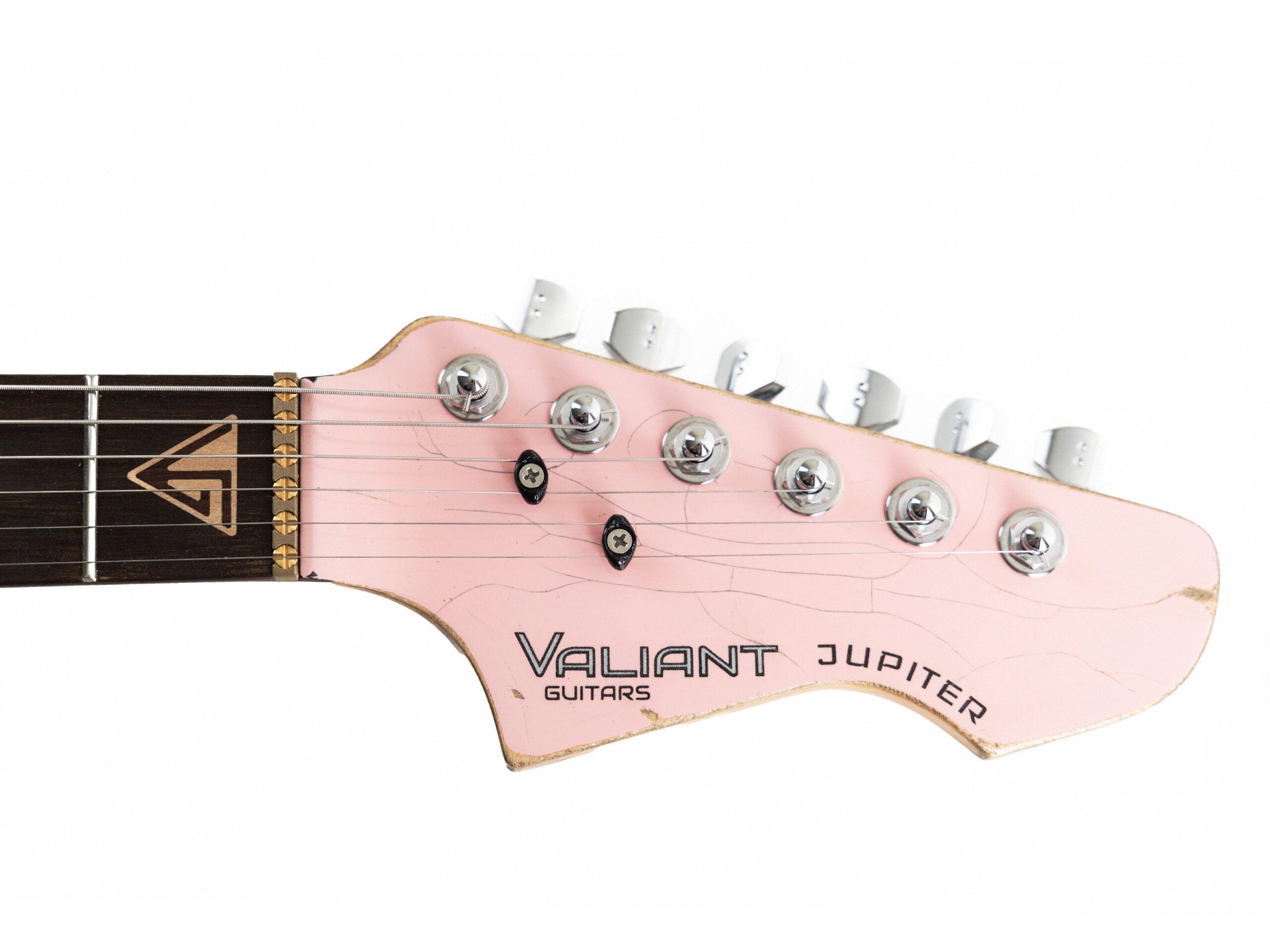 Valiant Jupiter Mola Pink Distressed, Electric Guitar for sale at Richards Guitars.