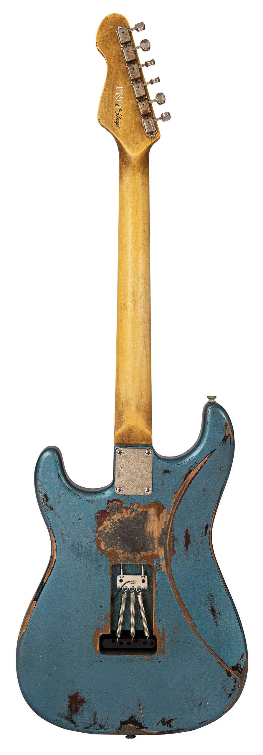 Vintage ProShop "Industrial Punk" V6 Custom in Scorched Earth Blue & FREE Custom Pro Setup, Electric Guitar for sale at Richards Guitars.