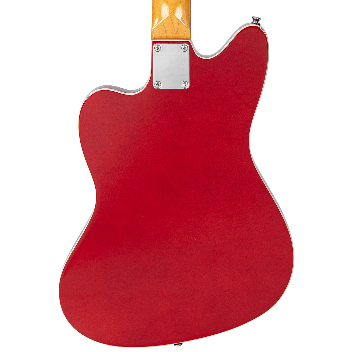 Vintage REVO Series 'Surfmaster Thinline 12' Electric Guitar ~ Candy Apple Red VRST6512CAR, Electric Guitar for sale at Richards Guitars.