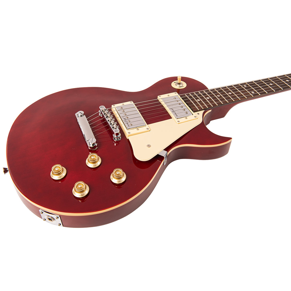 Vintage V10 Coaster Series Electric Guitar Pack ~ Wine Red, Electric Guitar for sale at Richards Guitars.