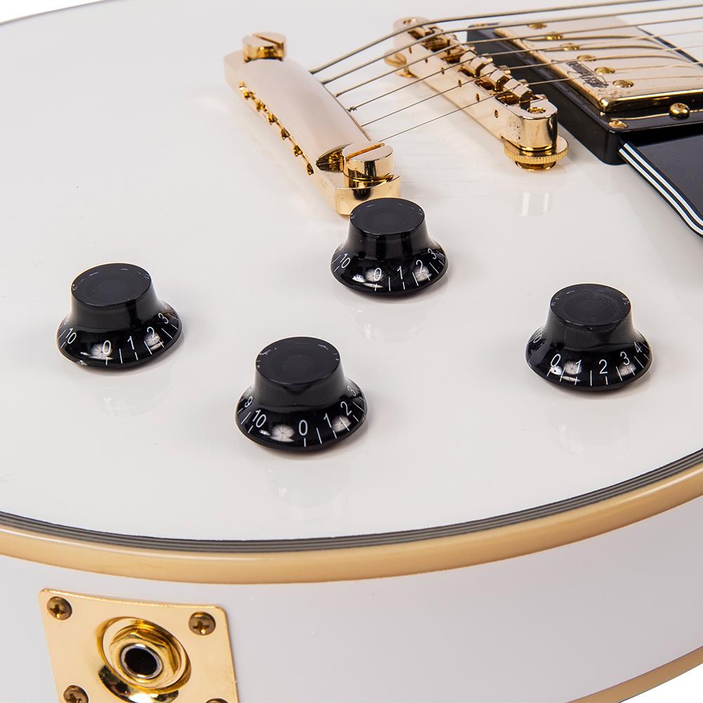 Vintage V100AW ReIssued Electric Guitar ~ Arctic White, Electric Guitar for sale at Richards Guitars.