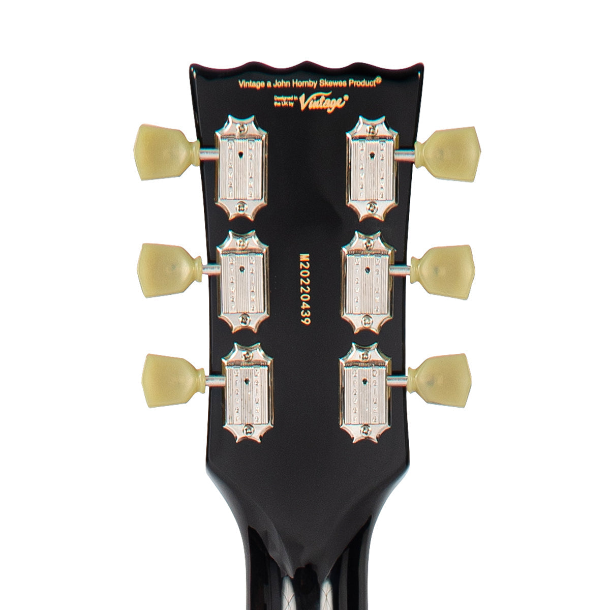 Vintage V100P ReIssued Electric Guitar ~ Boulevard Black, Electric Guitar for sale at Richards Guitars.