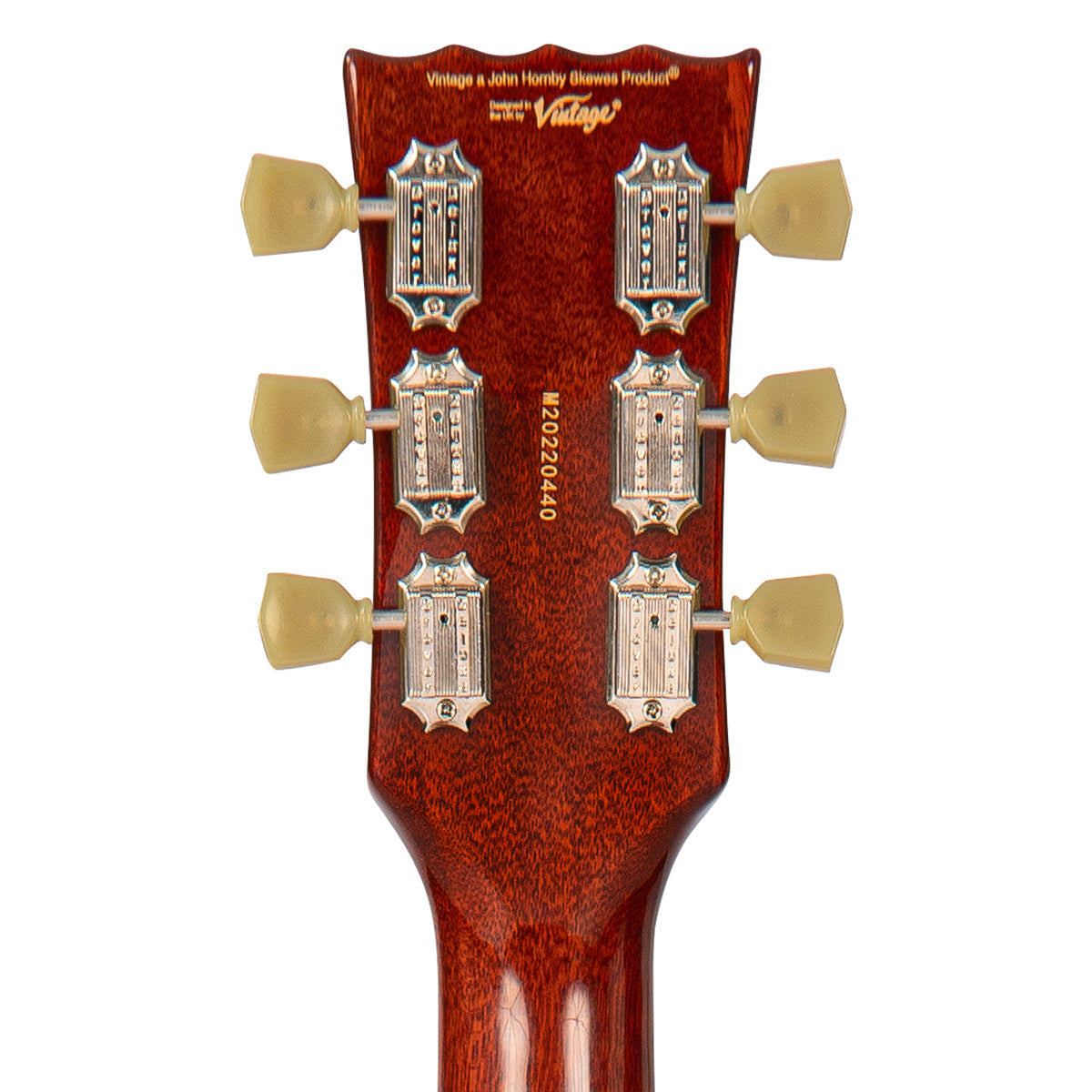 Vintage V100PMH ReIssued Electric Guitar ~ Natural Mahogany, Electric Guitar for sale at Richards Guitars.