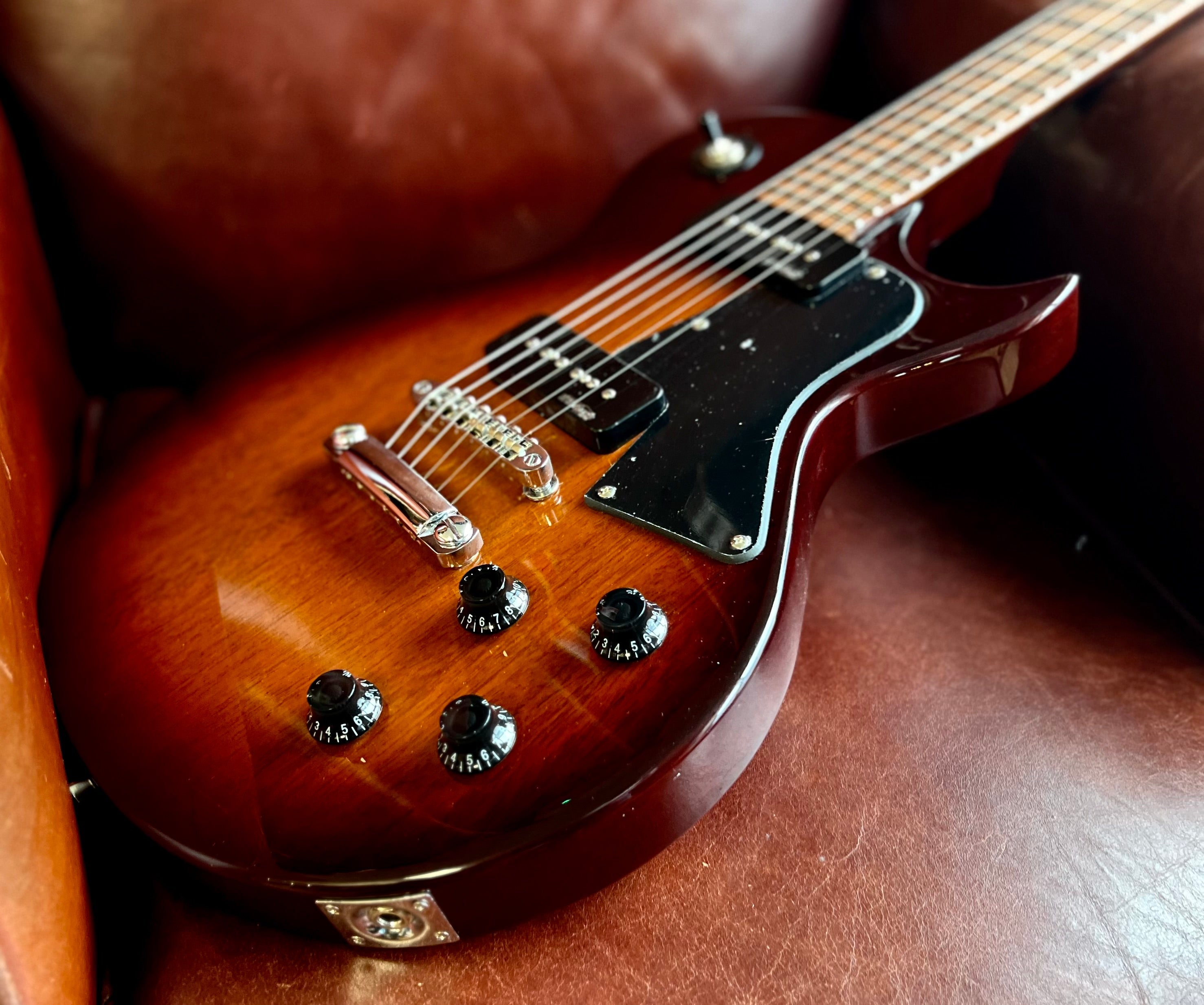 Vintage V120 ReIssued Electric Guitar ~ Two Tone Sunburst, Electric Guitar for sale at Richards Guitars.