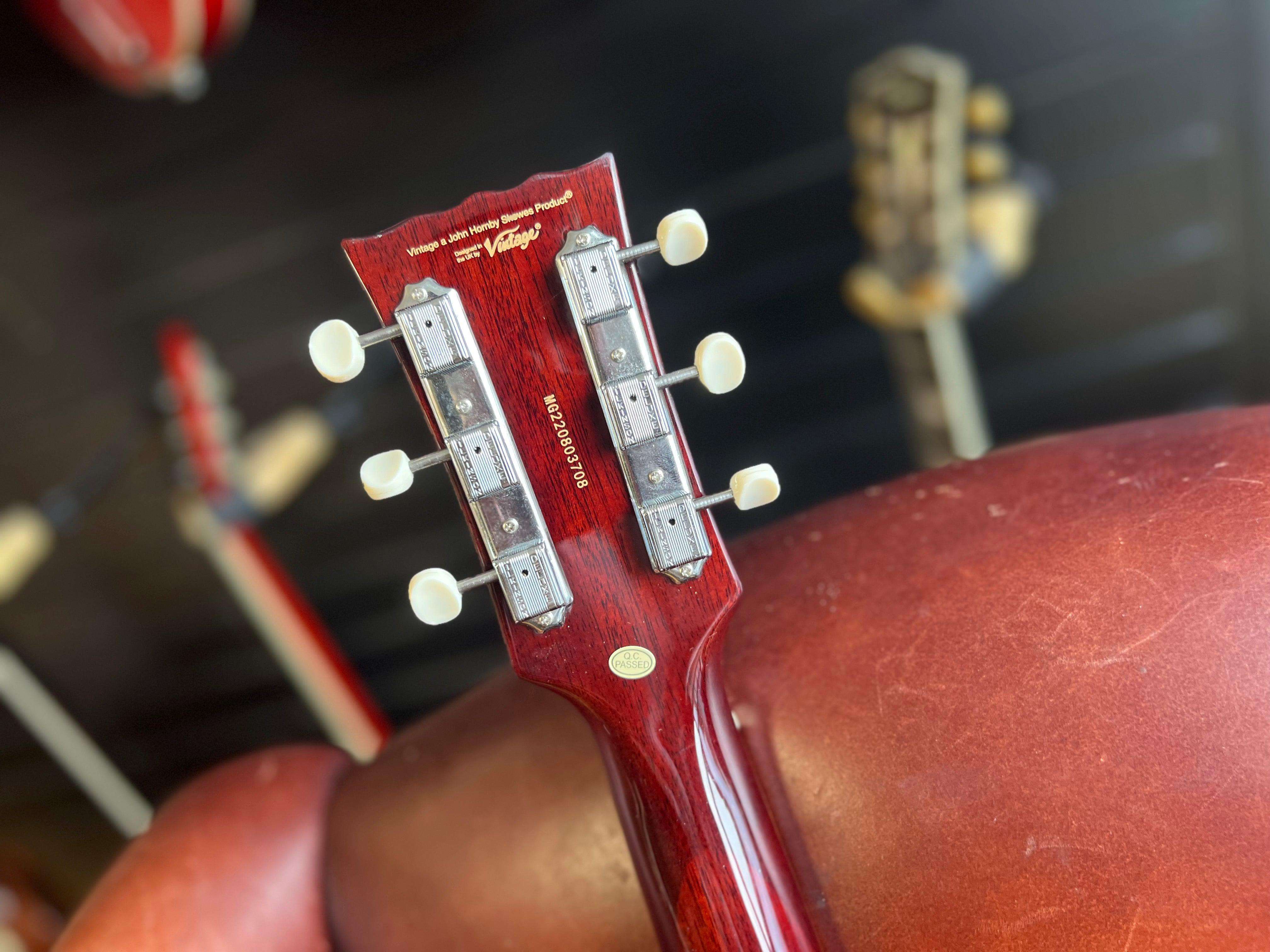 Vintage V100NBTSB Electric Guitar, Electric Guitar for sale at Richards Guitars.