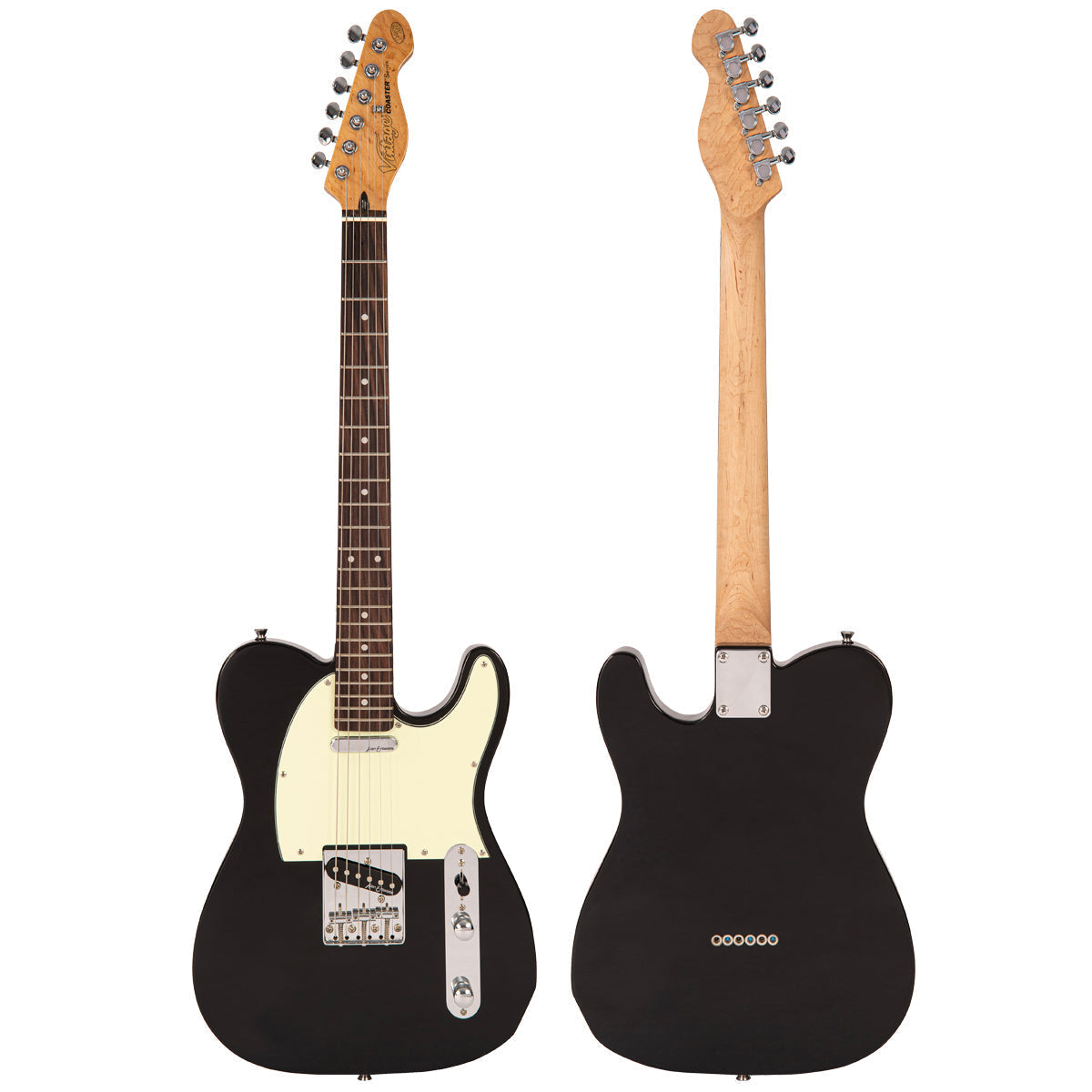 Vintage V20 Coaster Series Electric Guitar Pack ~ Boulevard Black, Electric Guitar for sale at Richards Guitars.