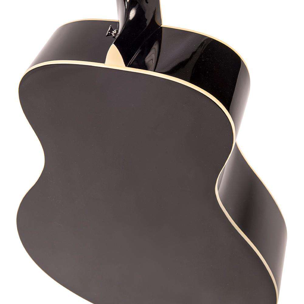 Vintage V300 Acoustic Folk Guitar Outfit ~ Black, Acoustic Guitar for sale at Richards Guitars.
