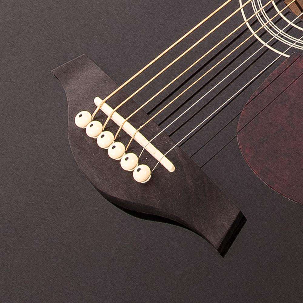 Vintage V300 Acoustic Folk Guitar Outfit ~ Black, Acoustic Guitar for sale at Richards Guitars.