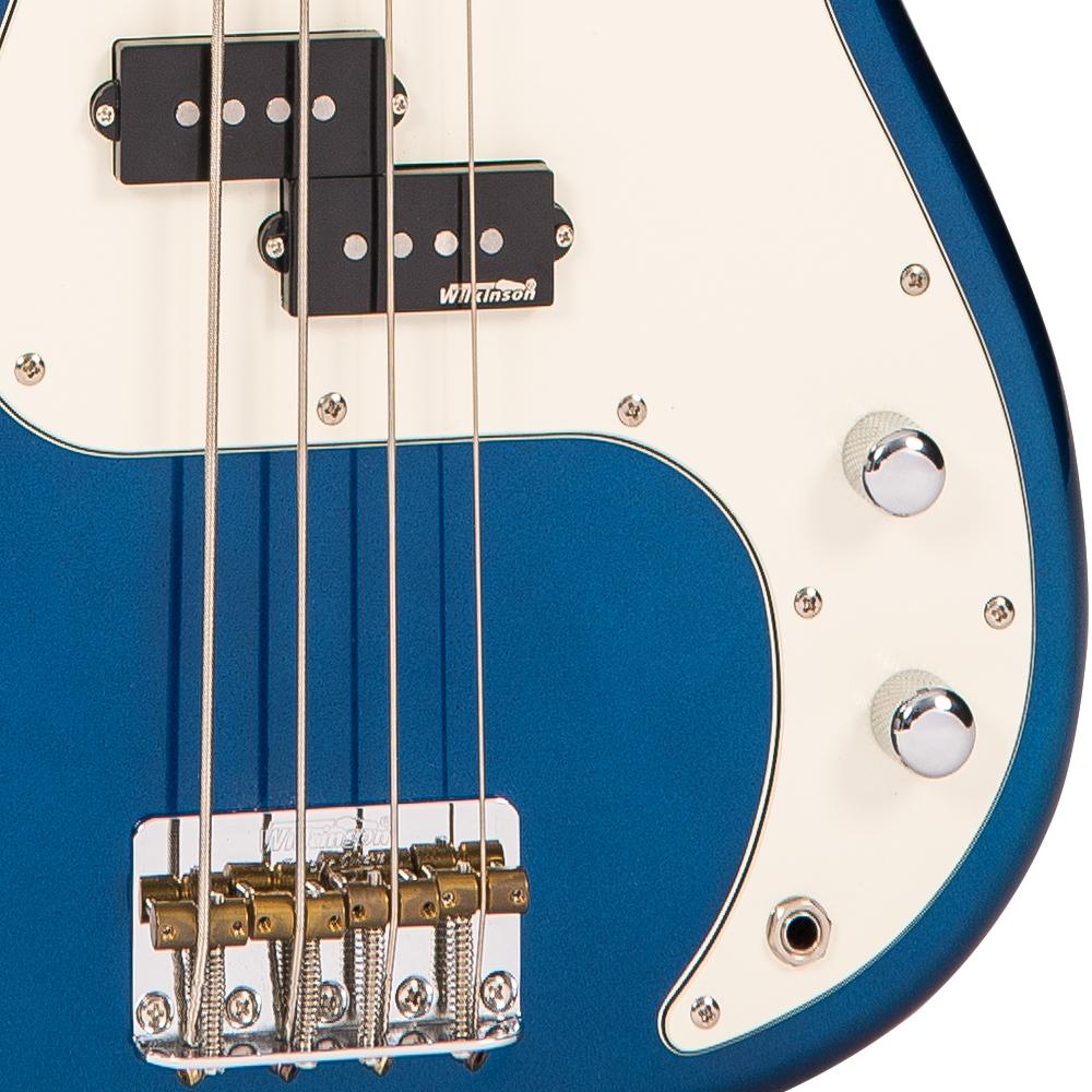 Vintage V4 Reissued Bass Guitar ~ Bayview Blue, Bass Guitar for sale at Richards Guitars.