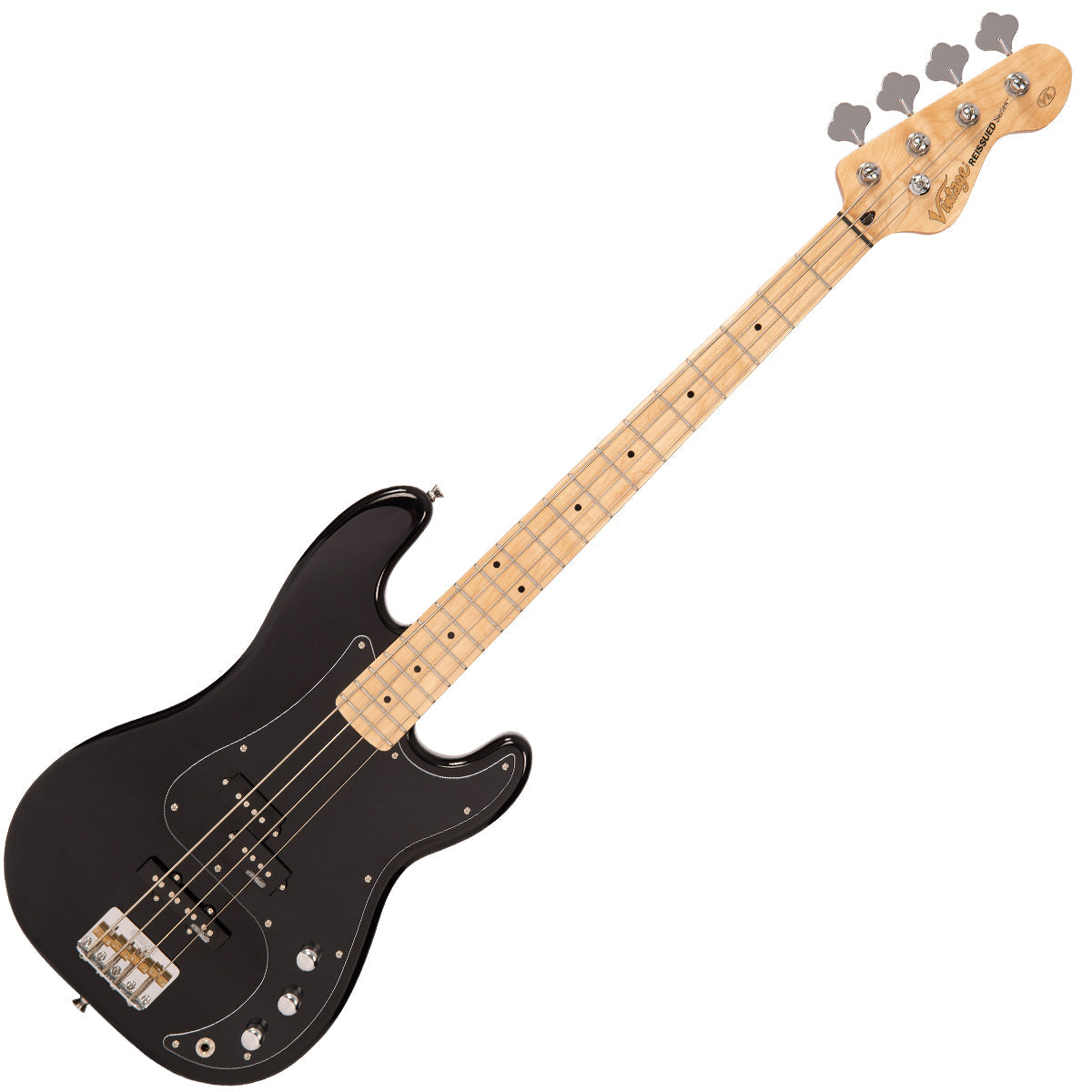 Vintage V42 ReIssued Bass Guitar ~ Boulevard Black, Bass Guitar for sale at Richards Guitars.