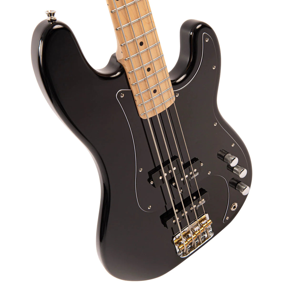 Vintage V42 ReIssued Bass Guitar ~ Boulevard Black, Bass Guitar for sale at Richards Guitars.