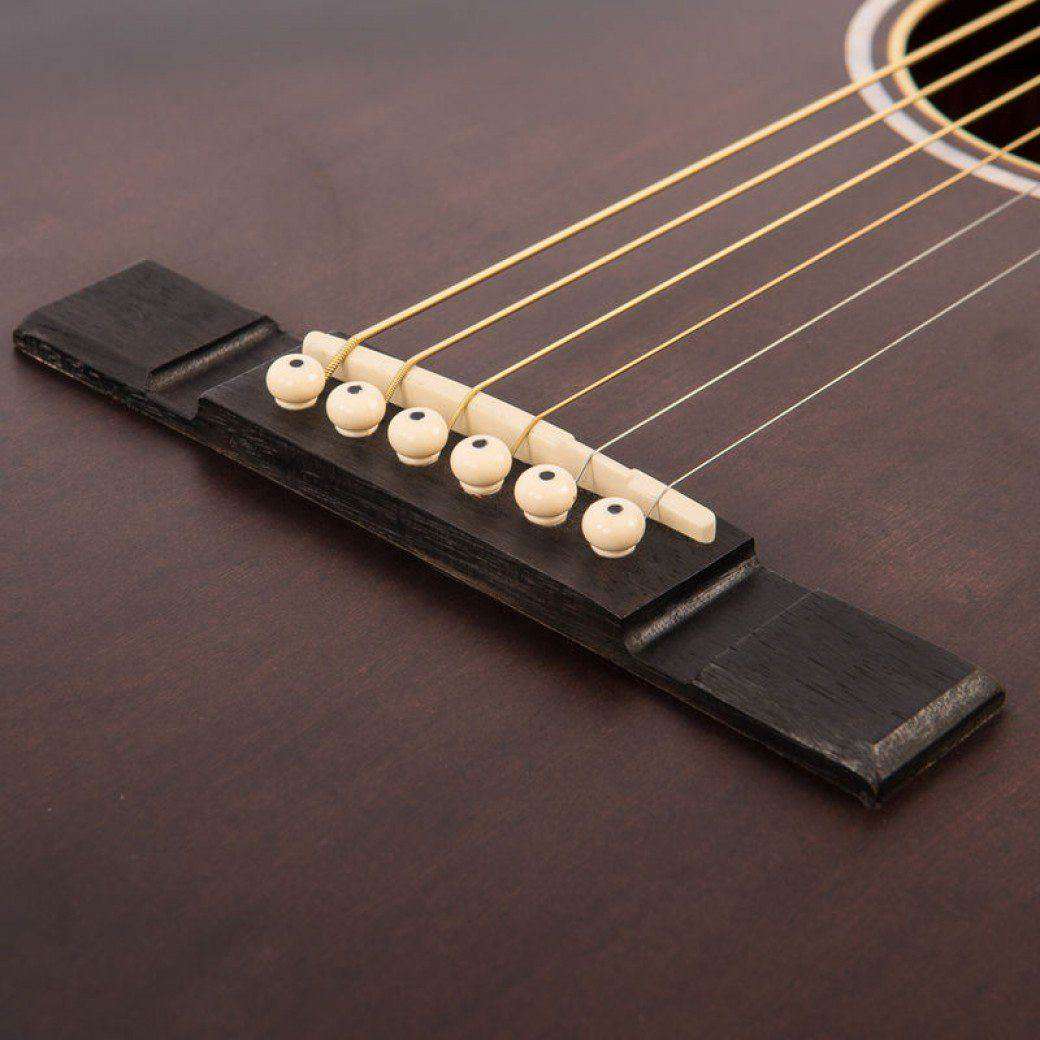 Vintage* V440AQ Historic Series 'Orchestra' Acoustic Guitar ~ Aged Finish, Acoustic Guitar for sale at Richards Guitars.