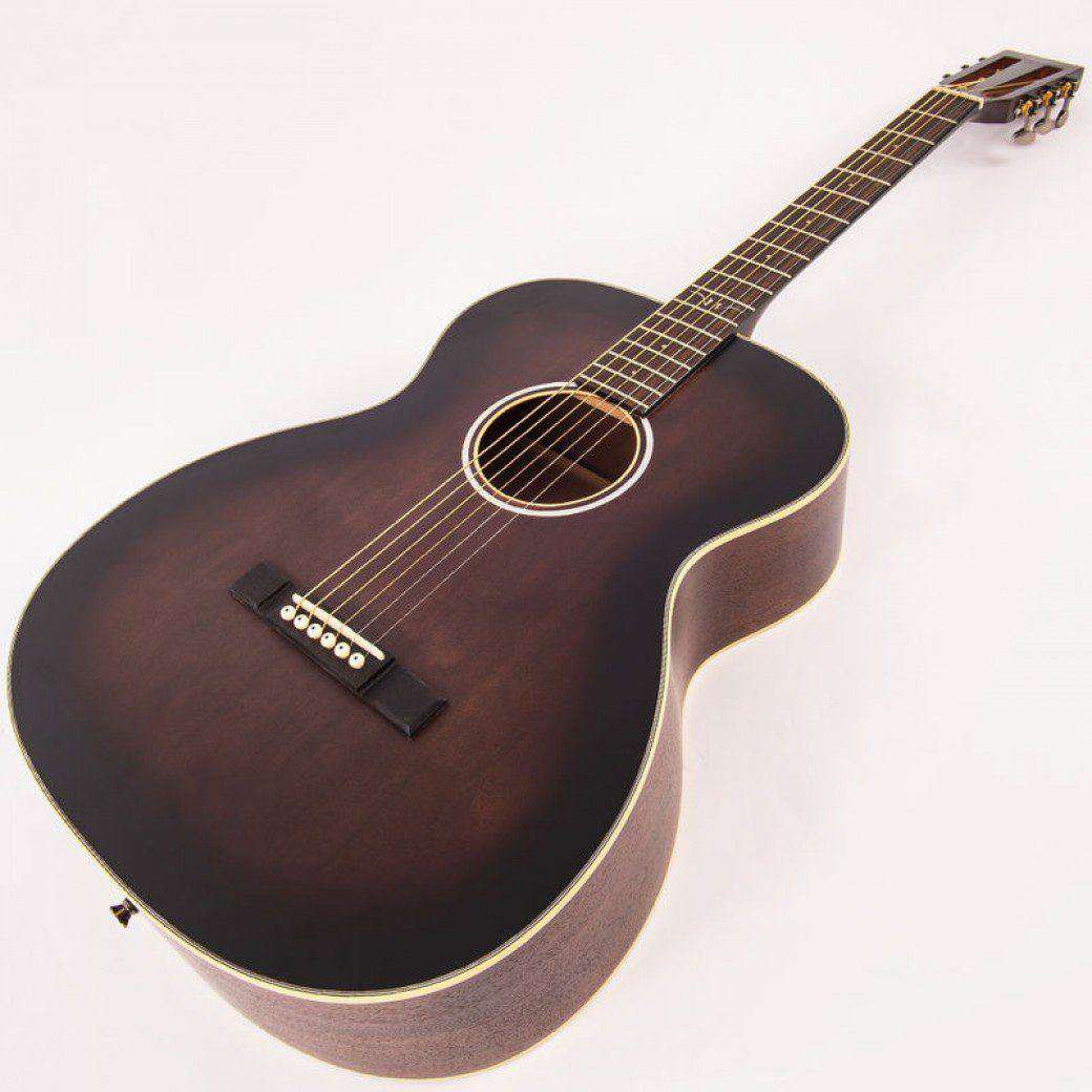 Vintage* V440AQ Historic Series 'Orchestra' Acoustic Guitar ~ Aged Finish, Acoustic Guitar for sale at Richards Guitars.