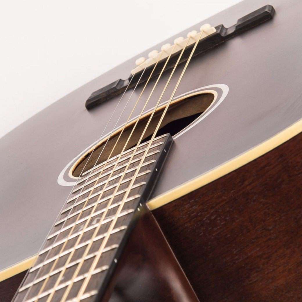 Vintage* V440AQ Historic Series 'Orchestra' Acoustic Guitar ~ Aged Finish, Acoustic Guitar for sale at Richards Guitars.