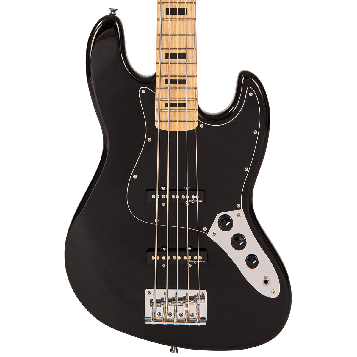 Vintage V495 Coaster Series 5-String Bass Guitar Pack ~ Boulevard Black, Bass Guitar Packs for sale at Richards Guitars.