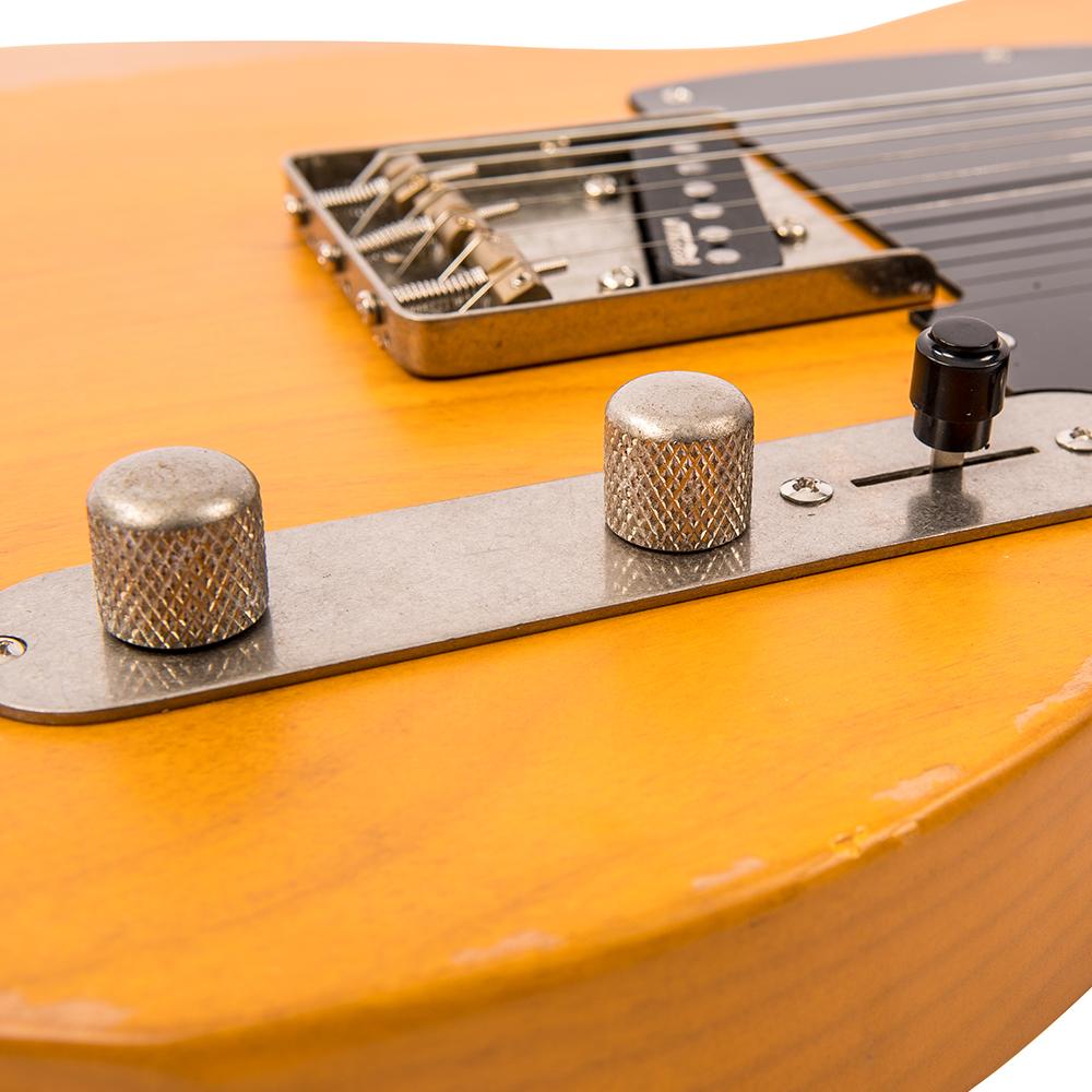 Vintage V52 ICON Electric Guitar ~ Distressed Butterscotch, Electric Guitar for sale at Richards Guitars.