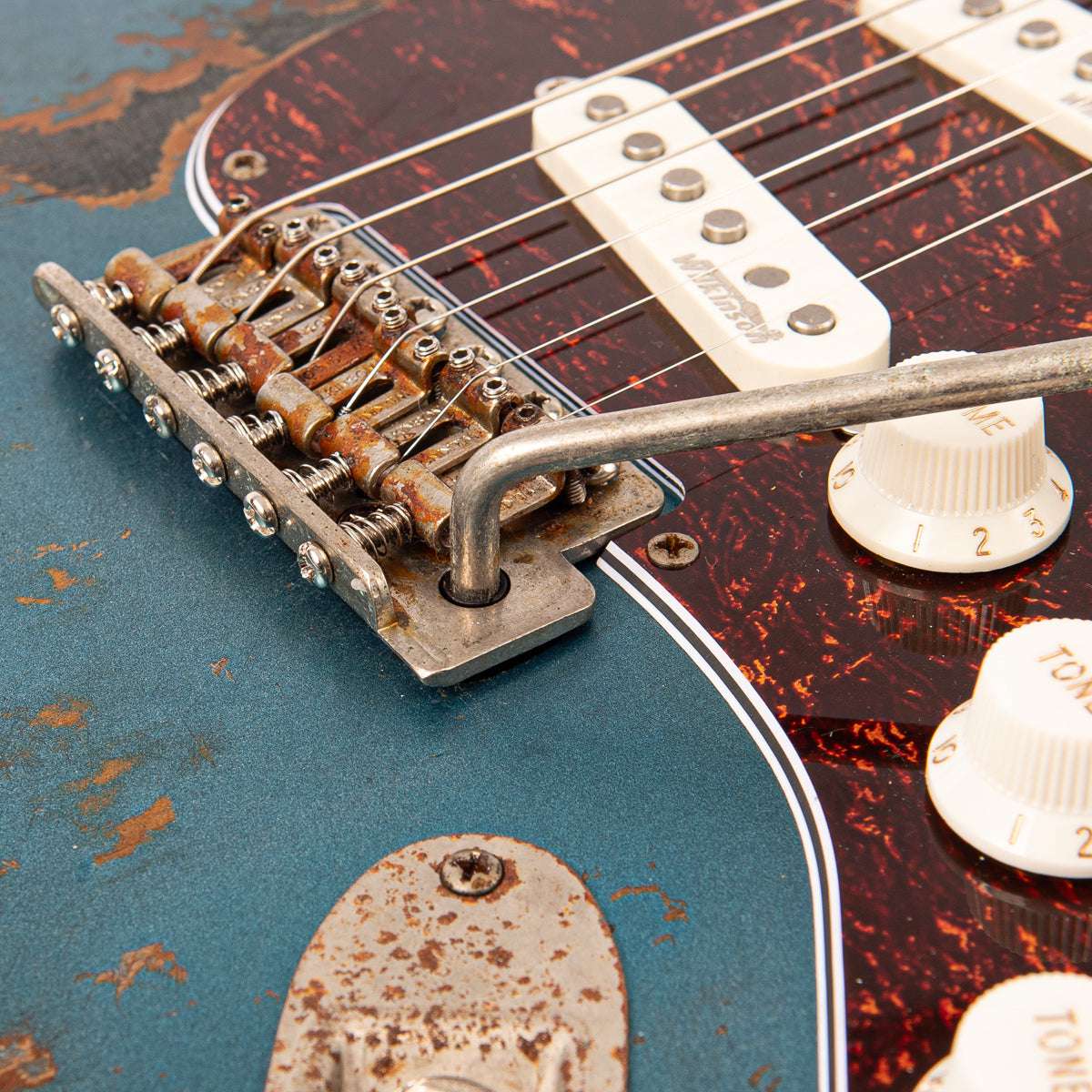 Vintage V6 ProShop Custom-Build ~ Scorched Earth Blue (Contact: Richards Guitars. www.rguitars.co.uk), Electric Guitar for sale at Richards Guitars.