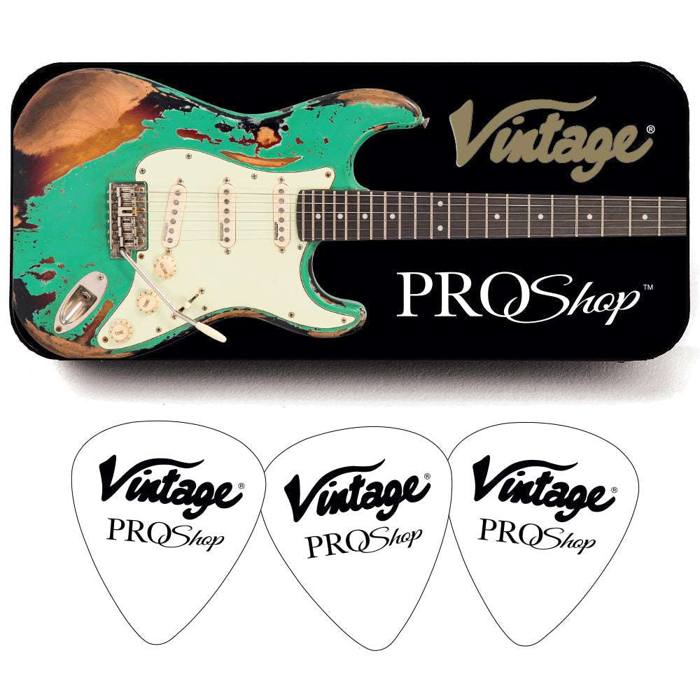 Vintage V6 ProShop Unique ~ Distressed Gold ~ Hardtail (Contact: Richards Guitars. www.rguitars.co.uk), Electric Guitar for sale at Richards Guitars.