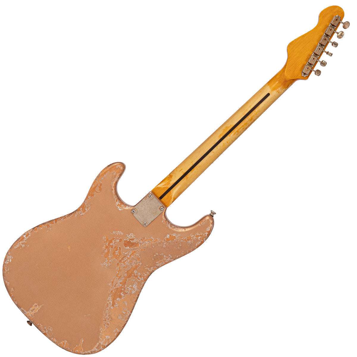 Vintage V6 ProShop Unique ~ Distressed Gold ~ Hardtail (Contact: Richards Guitars. www.rguitars.co.uk), Electric Guitar for sale at Richards Guitars.