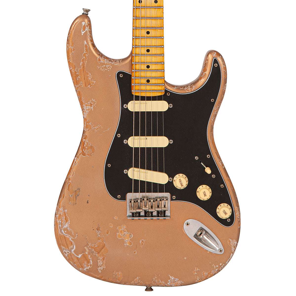 Vintage V6 ProShop Unique ~ Distressed Gold ~ Hardtail (Contact: Richards Guitars. www.rguitars.co.uk), Electric Guitar for sale at Richards Guitars.