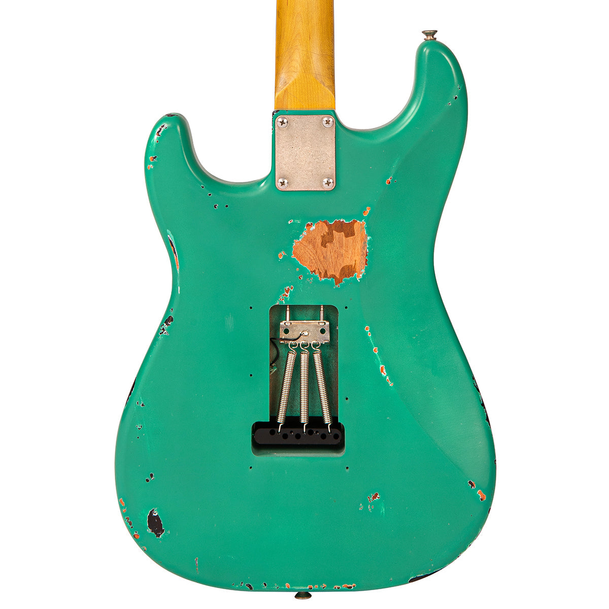 Vintage V6 ProShop Unique ~ Ventura Green over Sunburst, Electric Guitar for sale at Richards Guitars.