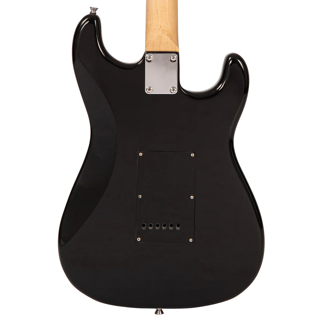 Vintage V60 Coaster Series Electric Guitar Pack ~ Left Hand Gloss Black, Electric Guitar for sale at Richards Guitars.