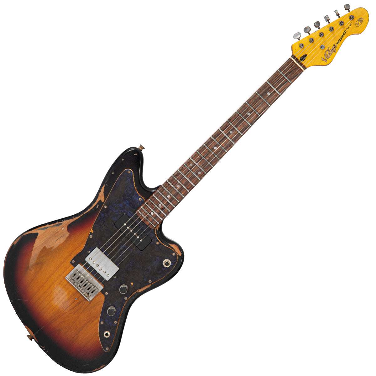 Vintage V65 ProShop Custom-Build ~ Heavy Distress ~ Sunburst (Contact: Richards Guitars. www.rguitars.co.uk), Electric Guitar for sale at Richards Guitars.