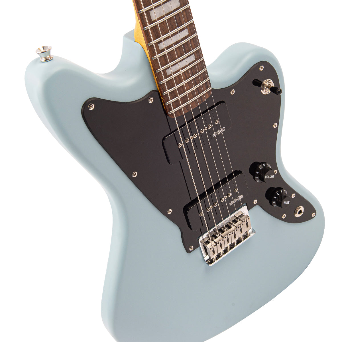 Vintage V65H ReIssued Hard Tail Electric Guitar ~ Satin Blue, Electric Guitar for sale at Richards Guitars.