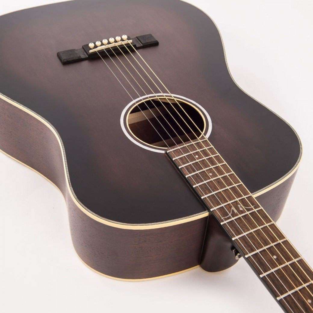 Vintage* V660AQ Historic Series 'Drop Shoulder' Acoustic Guitar ~ Aged Finish, Electro Acoustic Guitar for sale at Richards Guitars.