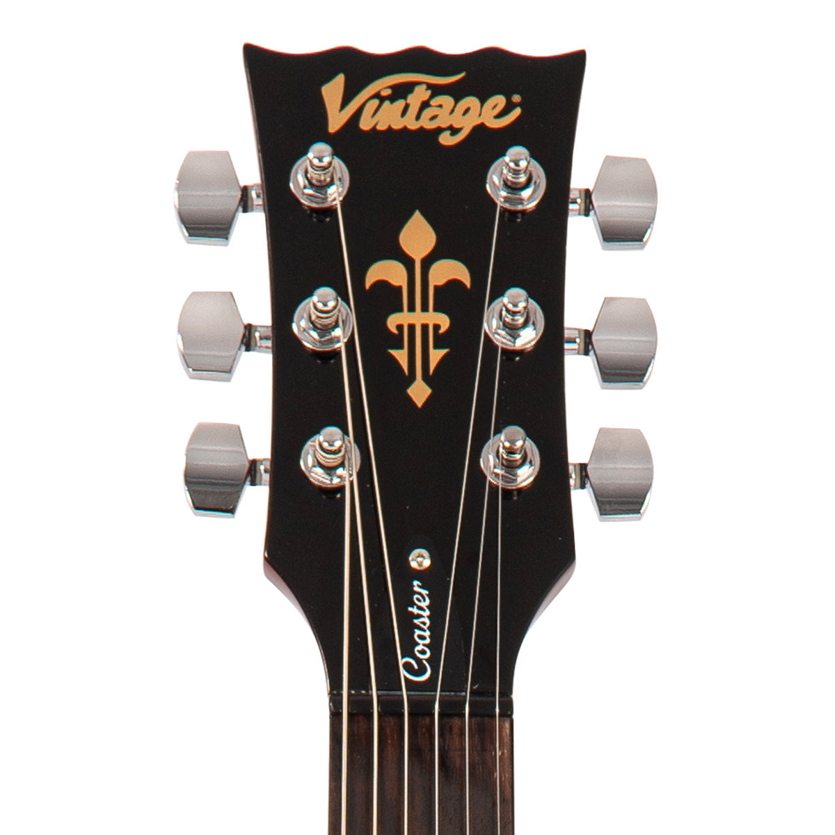 Vintage V69 Coaster Series Electric Guitar ~ Cherry Red, Electric Guitar for sale at Richards Guitars.