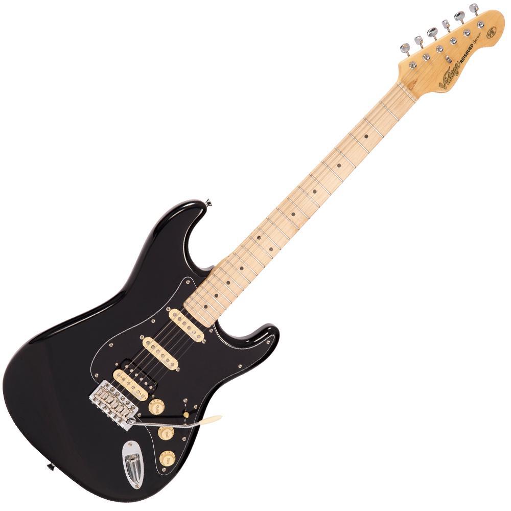 Vintage V6HMBB ReIssued Electric Guitar ~ Boulevard Black, Electric Guitar for sale at Richards Guitars.