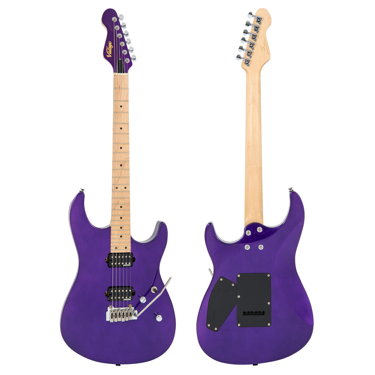 Vintage V6M24 ReIssued Series Electric Guitar ~ Pasadena Purple, Electric Guitar for sale at Richards Guitars.