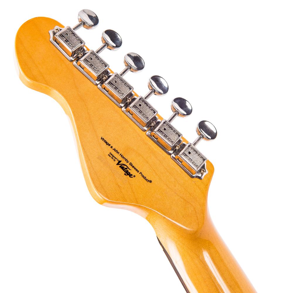 Vintage V6SSB ReIssued Electric Guitar ~ Sunset Sunburst, Electric Guitar for sale at Richards Guitars.