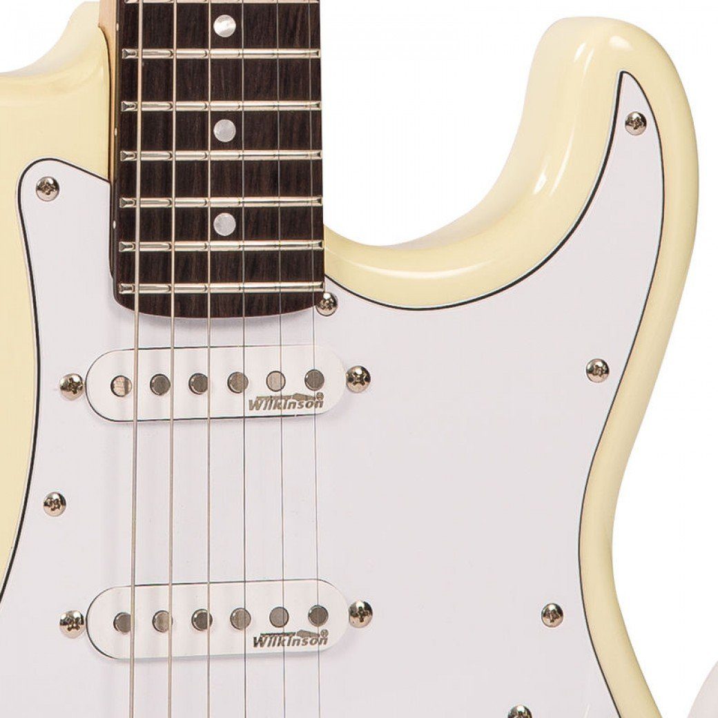 Vintage V6VW ReIssued Electric Guitar ~ Vintage White, Electric Guitar for sale at Richards Guitars.