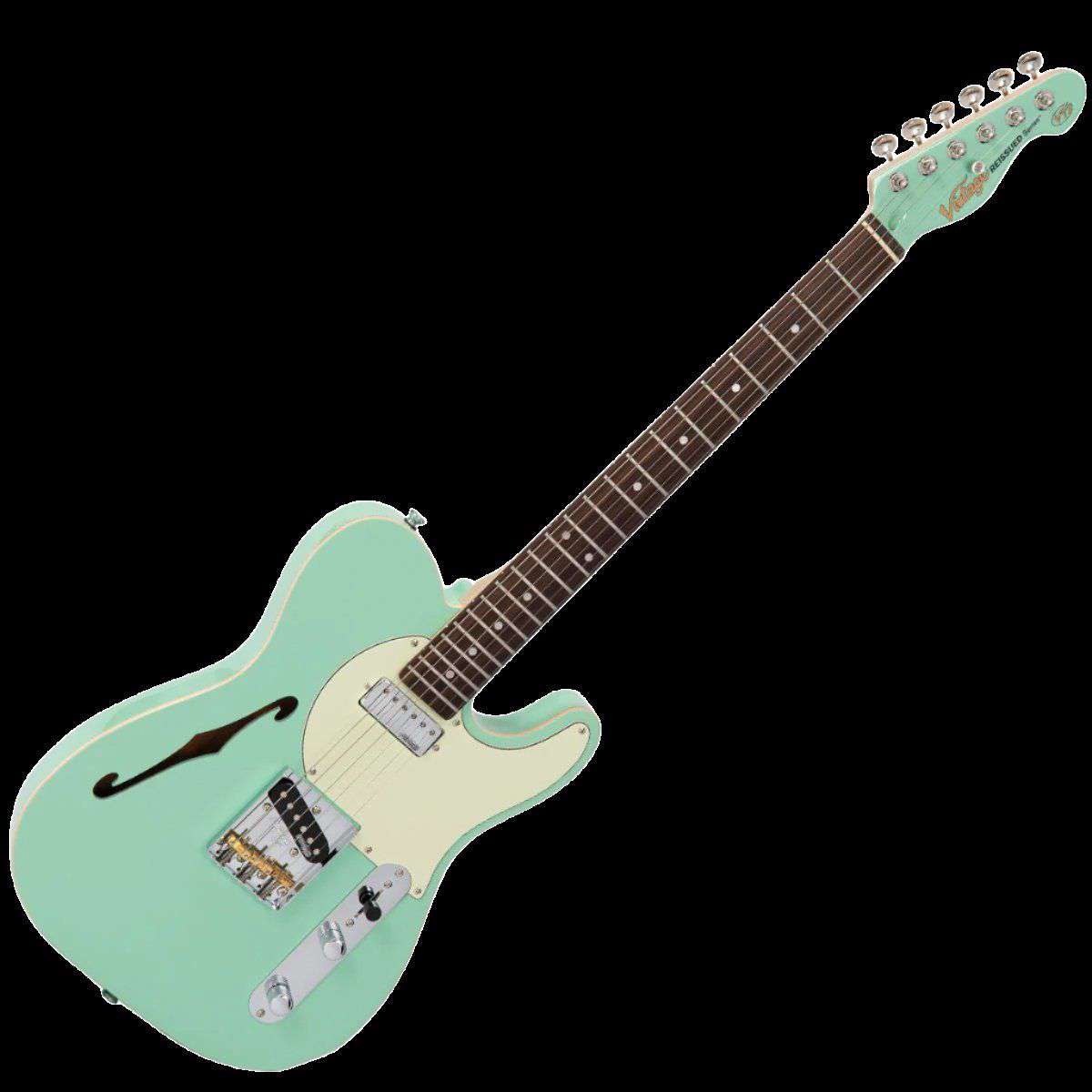 Vintage V72 ReIssued Electric Guitar ~ Ventura Green, Electric Guitar for sale at Richards Guitars.