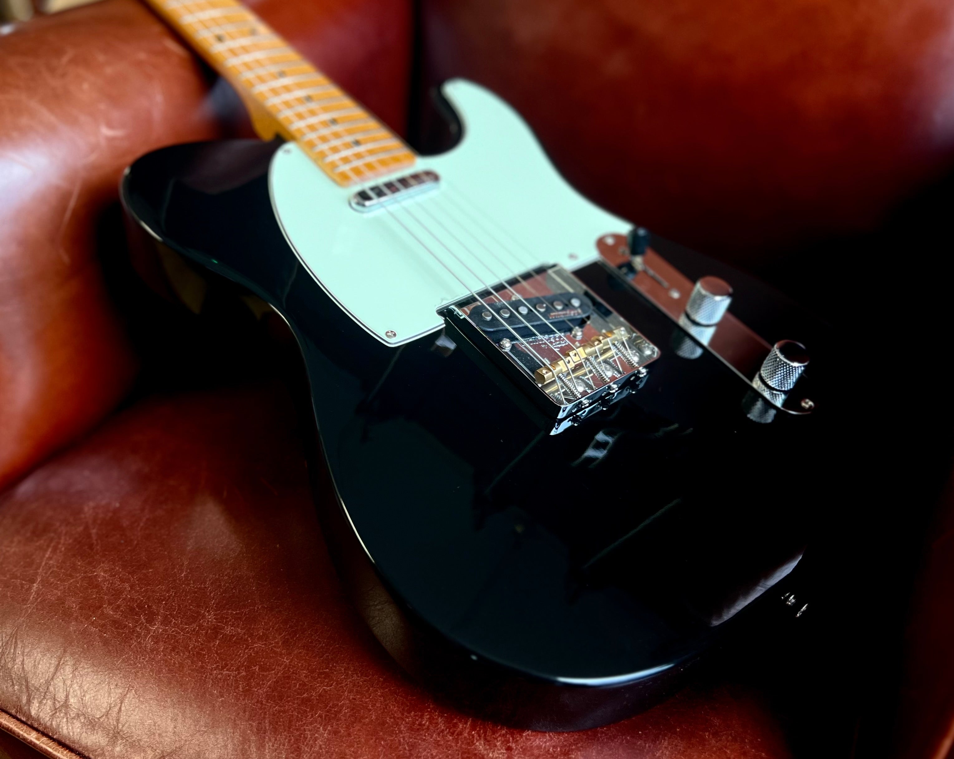 Vintage V75 ReIssued Electric Guitar ~ Boulevard Black, Electric Guitar for sale at Richards Guitars.