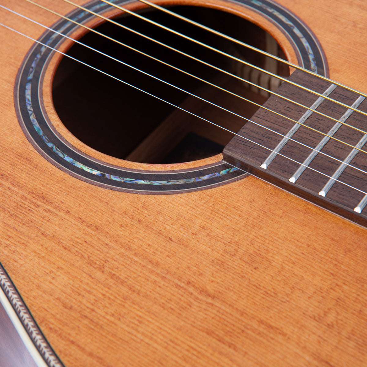 Vintage VE600N 'Fret Dancer' Electro-Acoustic Guitar ~ Aged Open Pore, Electro Acoustic Guitar for sale at Richards Guitars.