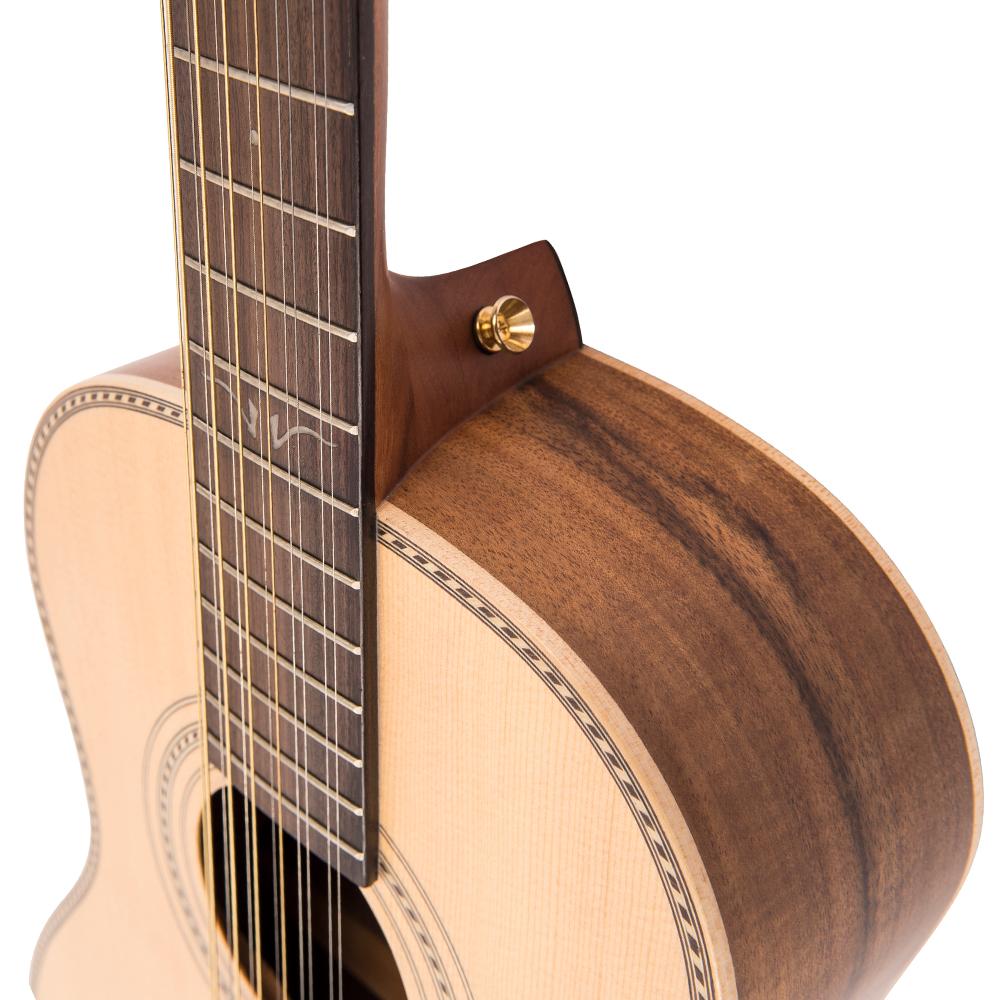 Vintage VE880PB-12 Paul Brett Signature 12-String Electro-Acoustic ~ Natural, Electro Acoustic Guitar for sale at Richards Guitars.