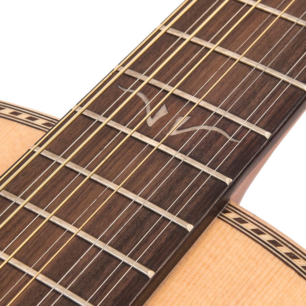 Vintage VE880PB-12 Paul Brett Signature 12-String Electro-Acoustic ~ Natural, Electro Acoustic Guitar for sale at Richards Guitars.