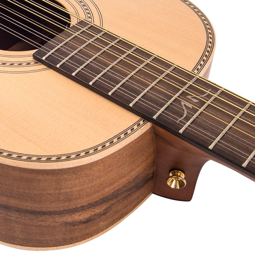 Vintage VE880PB-12 Paul Brett Signature 12-String Electro-Acoustic ~ Natural, Electro Acoustic Guitar for sale at Richards Guitars.